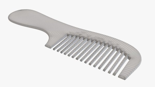 Wooden hair comb type 4