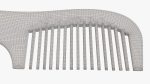 Wooden hair comb type 4