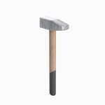 Wooden Industrial Hammer 01