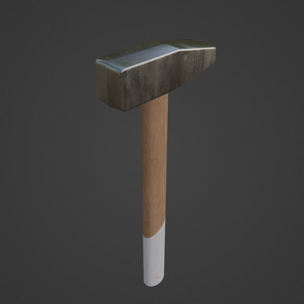 Wooden Industrial Hammer 02