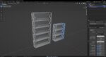 Wooden Shelves 3D Model
