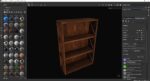 Wooden Shelves 3D Model