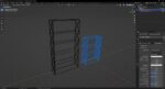 Wooden Shelves 3D Model