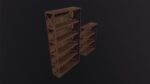 Wooden Shelves 3D Model