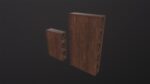 Wooden Shelves 3D Model