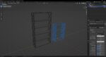 Wooden Shelves 3D Model