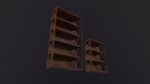 Wooden Shelves 3D Model