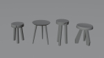 Wooden Stools 4