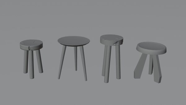 Wooden Stools 4