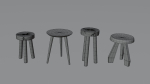 Wooden Stools 4