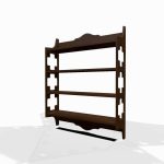 Wooden wall shelf