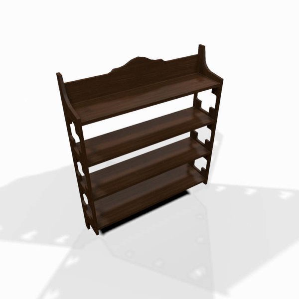 Wooden wall shelf