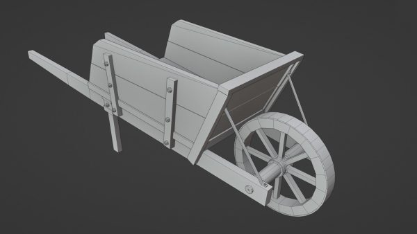 Wooden Wheelbarrow