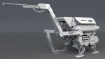 Work Drone - Low Poly Rigged - Textures Included