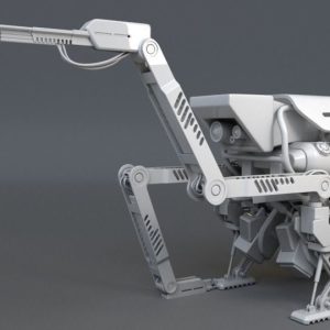 Work Drone - Low Poly Rigged - Textures Included