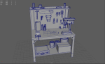 WORKBENCH with tools