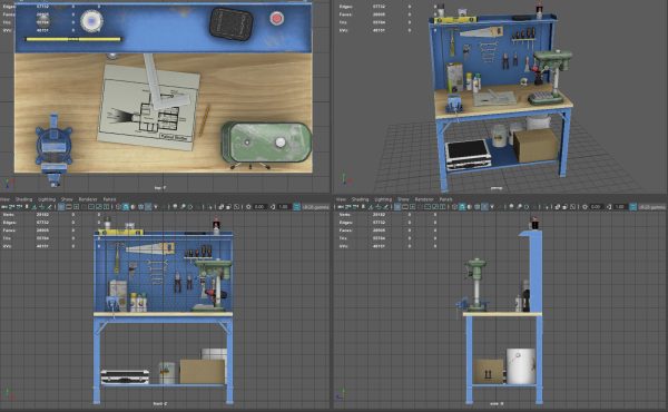 WORKBENCH with tools