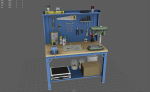 WORKBENCH with tools