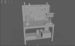 WORKBENCH with tools