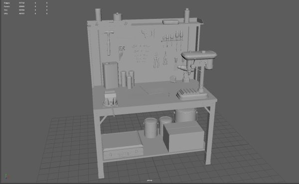 WORKBENCH with tools