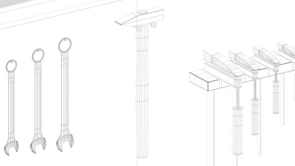 Workbench with Tools
