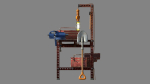 Workbench with tools