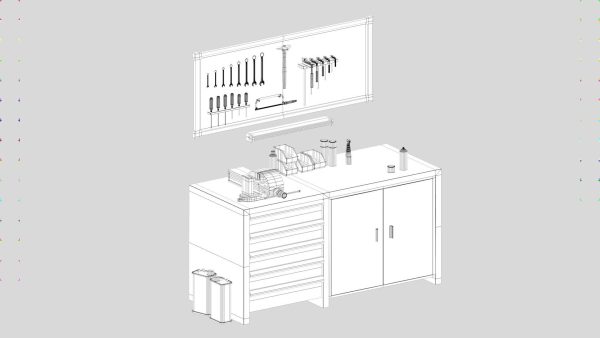 Workbench with Tools