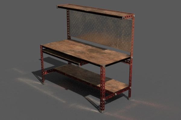 Workbench with tools