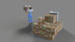 Worker Character 3D model