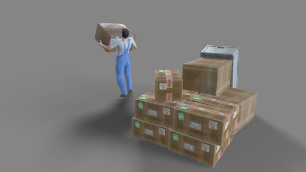 Worker Character 3D model