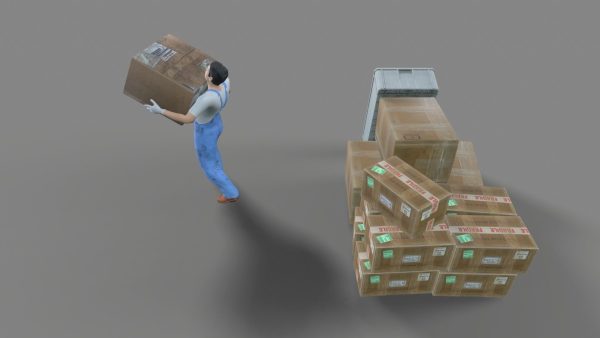 Worker Character 3D model