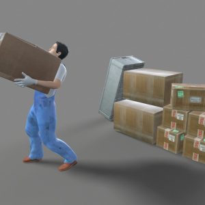 Worker Character 3D model