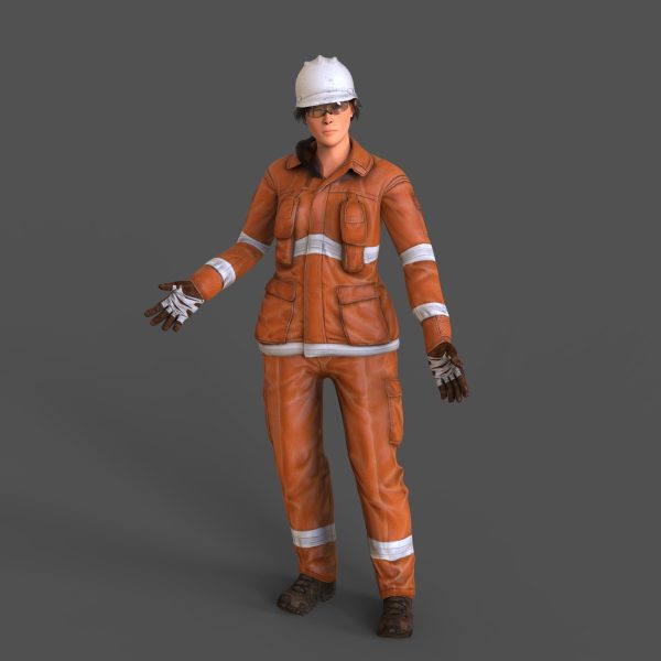 Worker Character Pack RIGGED