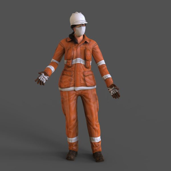 Worker Character Pack RIGGED