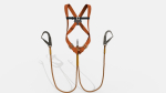 Worker Harness with rope