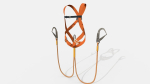 Worker Harness with rope