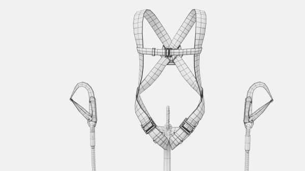 Worker Harness with rope