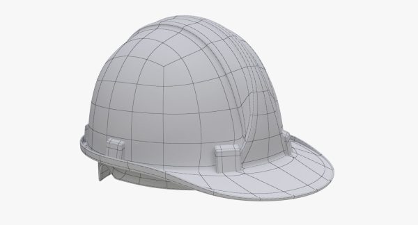 Worker Safety Helmet - Yellow Hard Hat  PBR