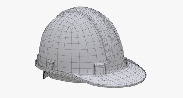 Worker Safety Helmet - Yellow Hard Hat  PBR