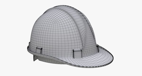 Worker Safety Helmet - Yellow Hard Hat  PBR