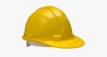 Worker Safety Helmet - Yellow Hard Hat  PBR