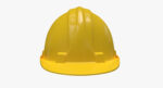 Worker Safety Helmet - Yellow Hard Hat  PBR