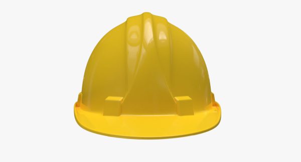 Worker Safety Helmet - Yellow Hard Hat  PBR