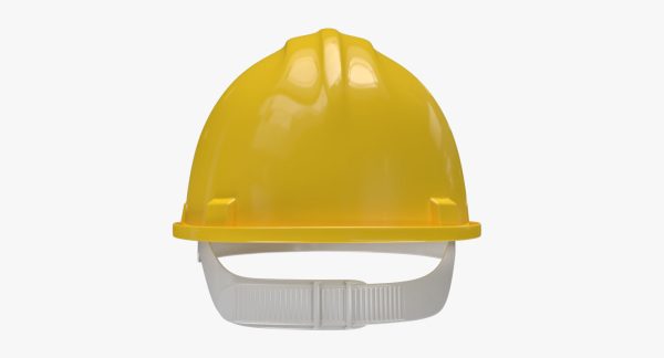 Worker Safety Helmet - Yellow Hard Hat  PBR