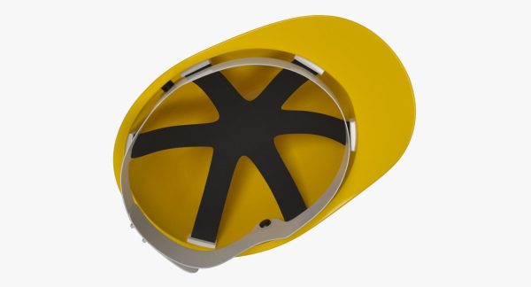 Worker Safety Helmet - Yellow Hard Hat  PBR