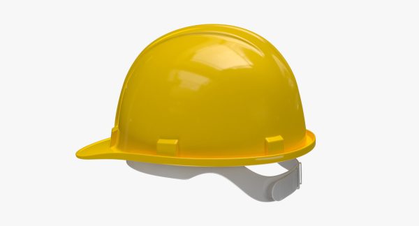 Worker Safety Helmet - Yellow Hard Hat  PBR