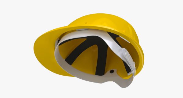 Worker Safety Helmet - Yellow Hard Hat  PBR
