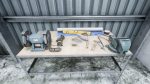 Workshop in metal building