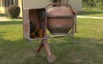 Worn Concrete Mixer High Poly