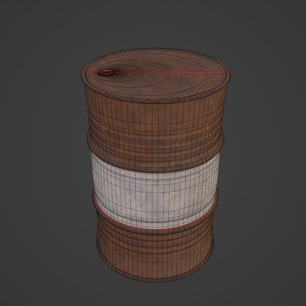 Worn Steel Barrel